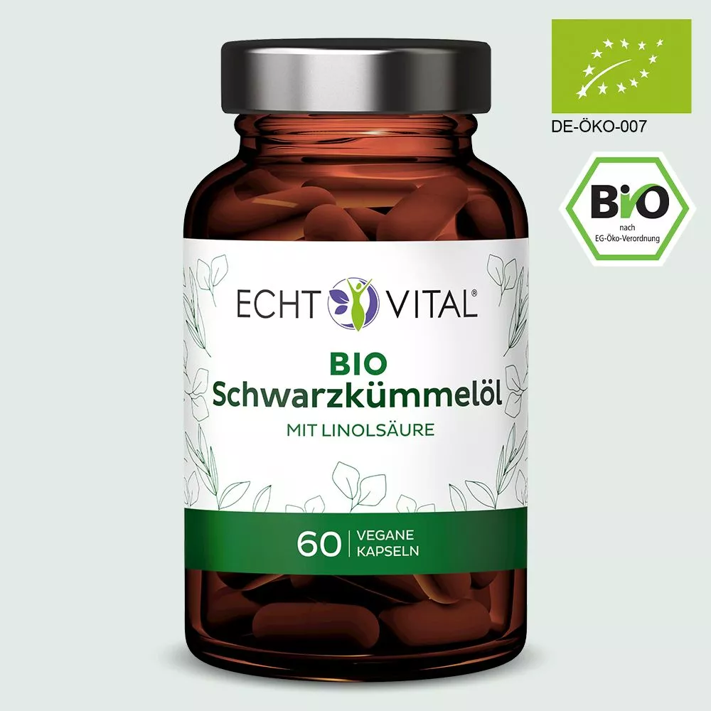 Bio Schwarzkümmelöl – 60 Kapseln